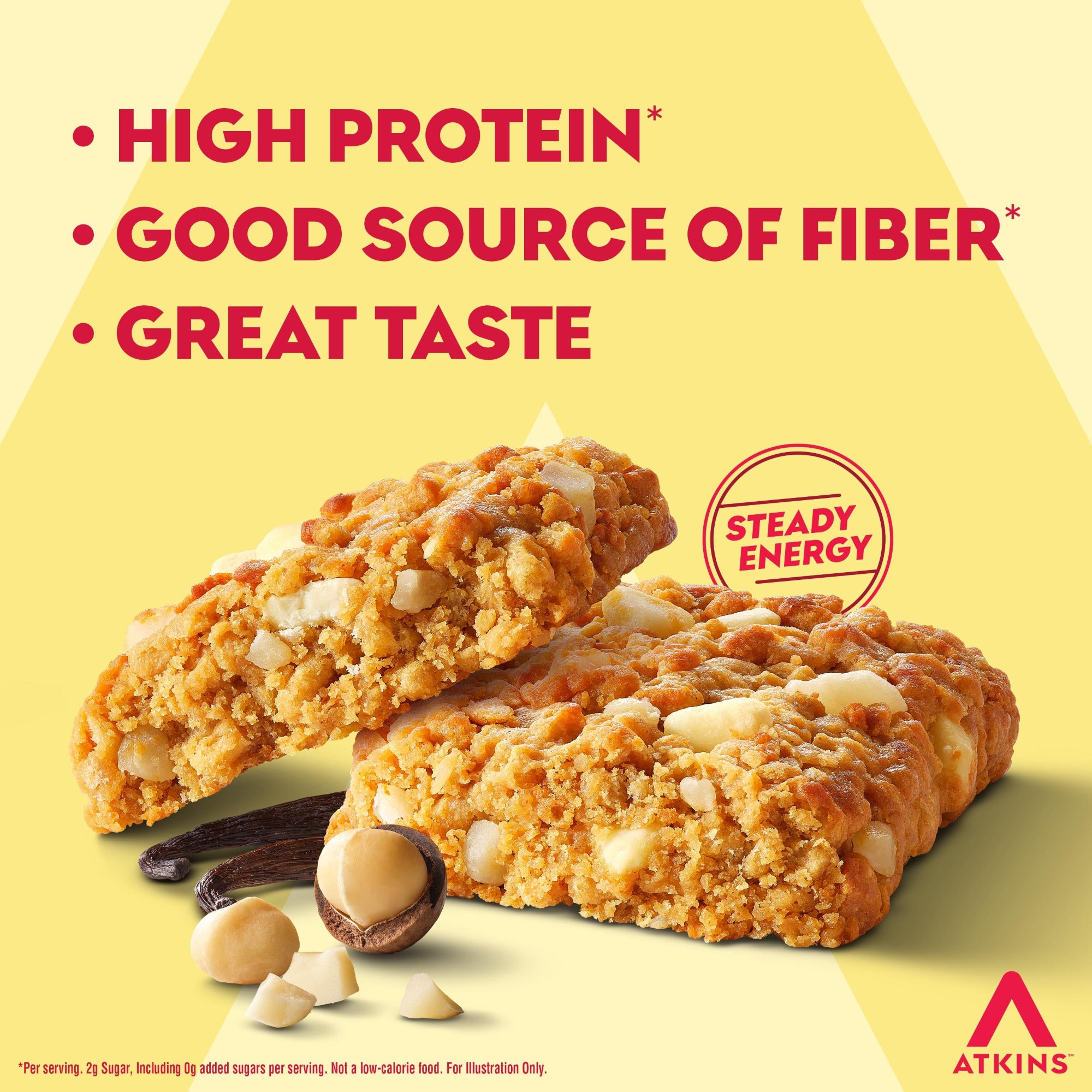 Vanilla Macadamia Nut High Protein Soft Baked Bars - Image 2