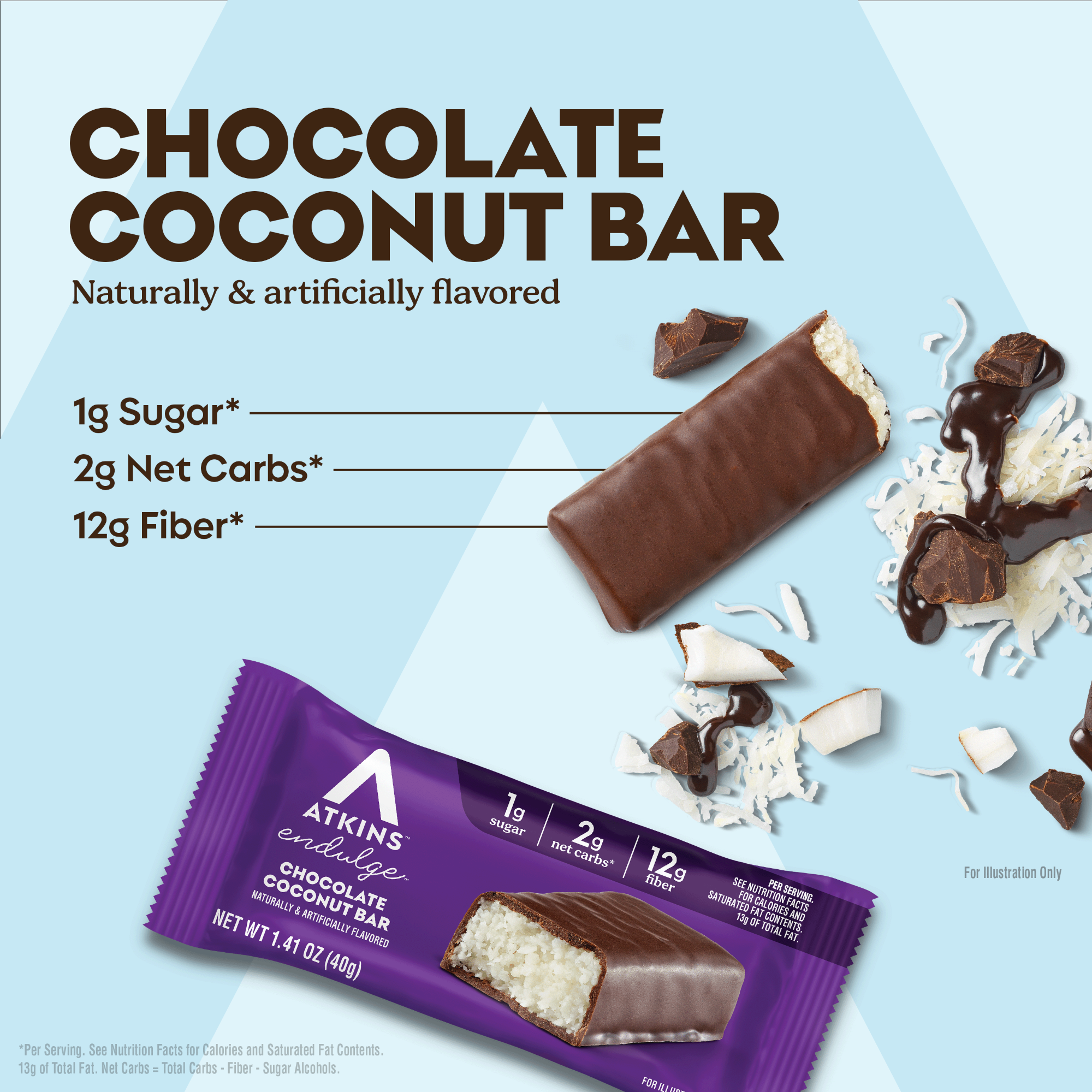 Endulge Chocolate Coconut Bar - Image 2